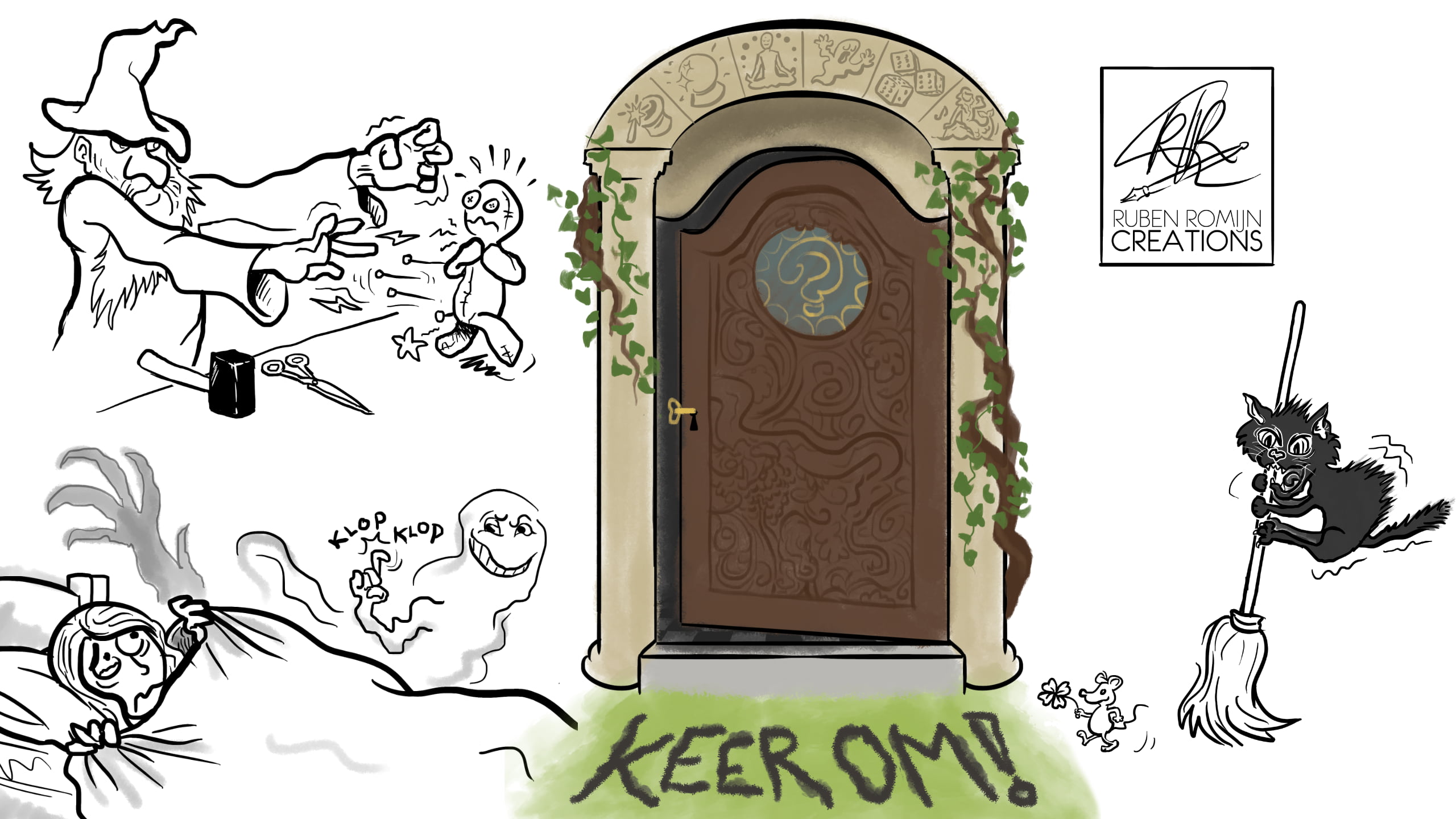 Voor het voorlichtingsboekje van Raise Up genaamd: Keer Om, over occultisme.